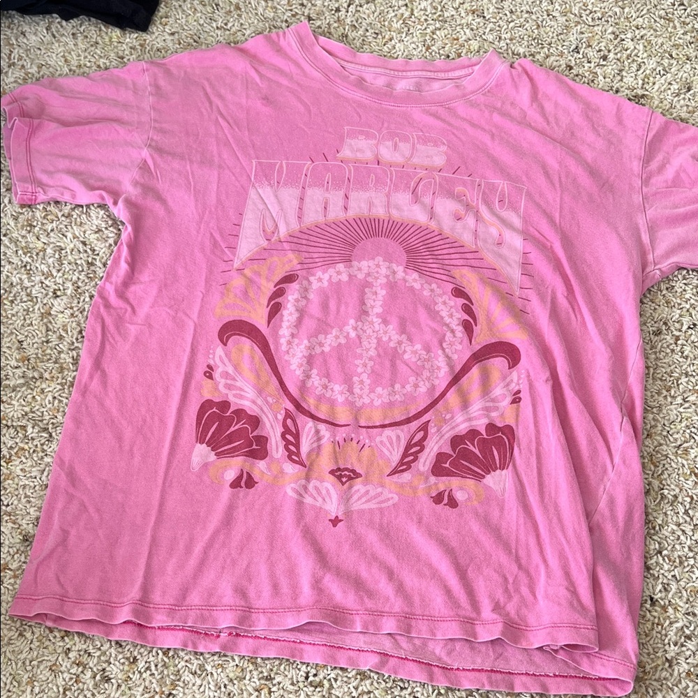 AMERICAN eagle oversized Bob Marley band tee XS